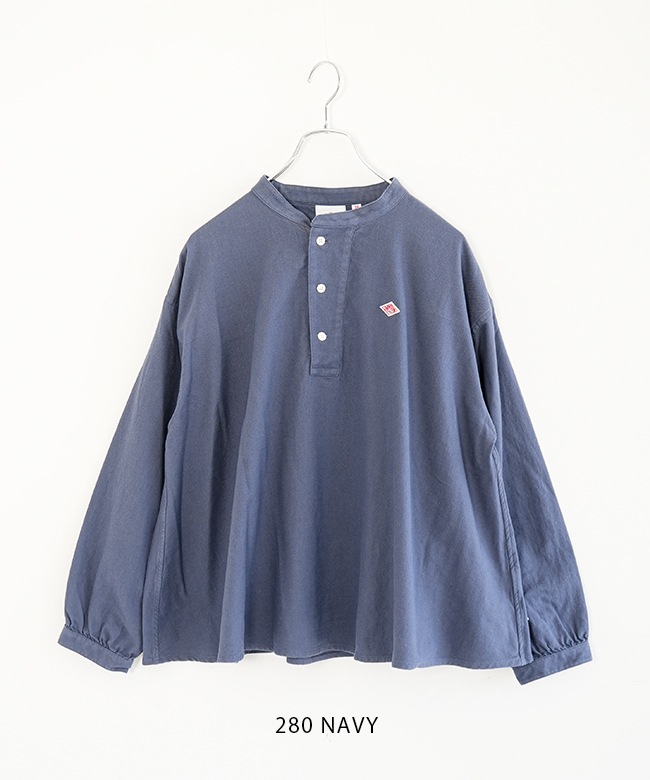 未使用品 DANTON ダントン プルオーバーシャツ 長袖 42 ネイビー 06 未使用品 DANTON ダントン プルオーバーシャツ 42 長袖