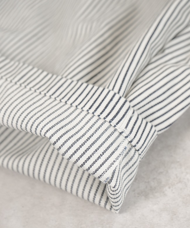 1-260081]mizuiro ind(ミズイロインド) ヒッコリーワイドテーパード