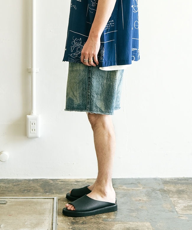 PORTER CLASSIC(ポータークラシック) STEINBECK DENIM POCKET SHORTS
