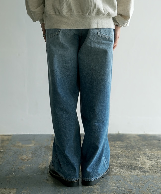 blurhmsROOTSTOCK／ブラームス　ワイドデニムパンツ　新品タグ付き blurhmsROOTSTOCK (ブラームス ルーツストック) 13.5oz Denim Pants
