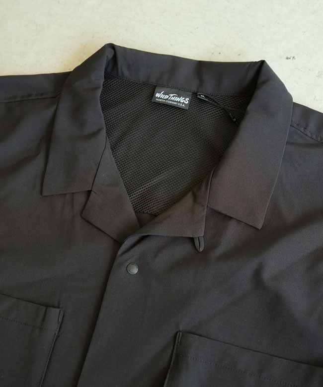 SALE 20%OFF】WILDTHINGS(ワイルドシングス) OPEN COLLAR POCKET SHIRT