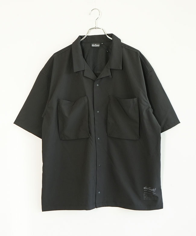 WILDTHINGS(ワイルドシングス) OPEN COLLAR POCKET SHIRT オープン
