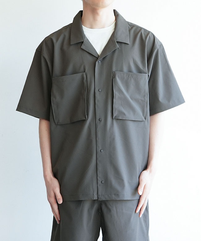 h*n様 main story 半袖トップス　8Y WILDTHINGS(ワイルドシングス) OPEN COLLAR POCKET SHIRT オープン