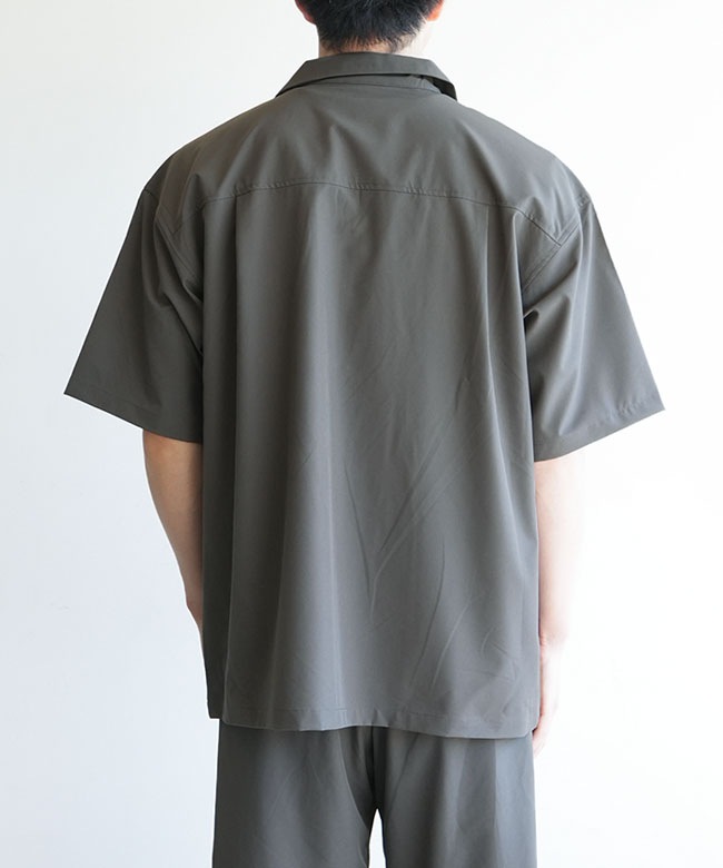 WILDTHINGS(ワイルドシングス) OPEN COLLAR POCKET SHIRT オープン