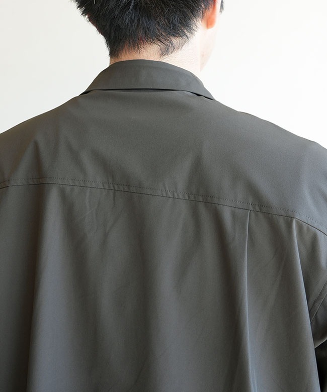 WILDTHINGS(ワイルドシングス) OPEN COLLAR POCKET SHIRT オープン