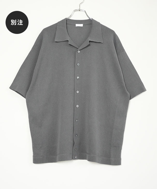 crepuscule (クレプスキュール) 別注カラー Washi Open Collar S/S