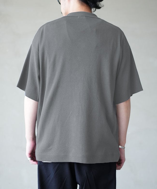 crepuscule (クレプスキュール) 別注カラー Washi Open Collar S/S
