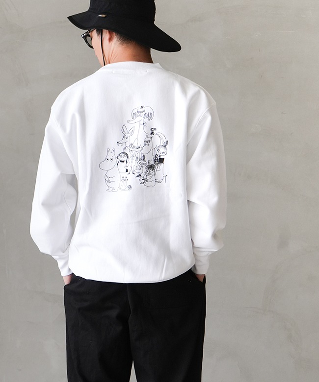 E-24579]EEL Products(イールプロダクツ) HOME×MOOMIN SWEAT CREW