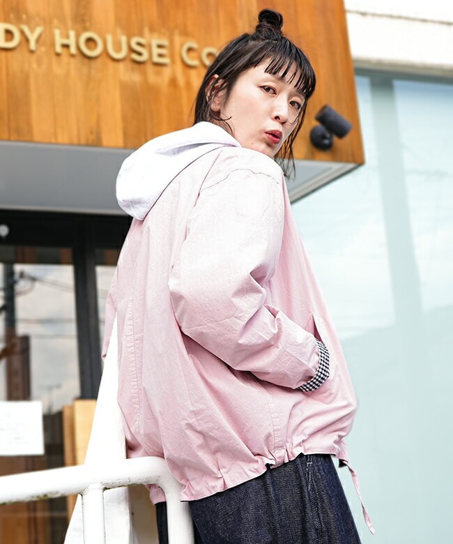 美品 ボーダーズアットバルコニー SHORT BLOUSON ブルゾン ピンク BORDERS at BALCONY（ボーダーズ アット バルコニー）の「【BORDERS at