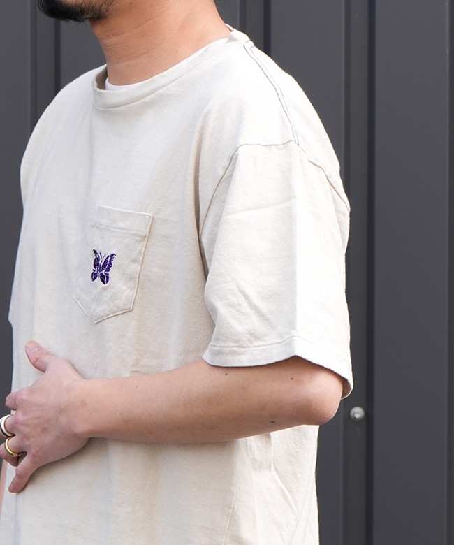 ★★送料無料★★NEEDLES PAPILLON EMBROIDERED POCKET TEE Needles(ニードルズ) 