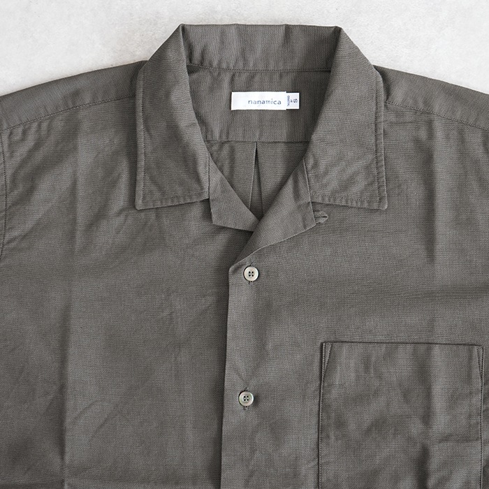 SALE 50%OFF】[S25SG119]nanamica(ナナミカ) OPEN COLLAR PANAMA