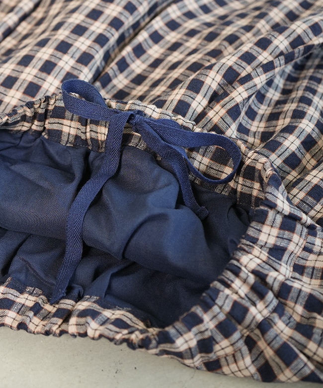 blue willows 未使用品　リネンチェックスカート 1_000000025146.jpg?1742109529
