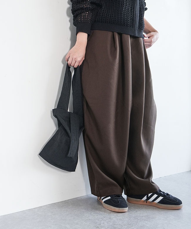 1-260016A]mizuiro ind(ミズイロインド) ワイドカーゴパンツ ボトムス