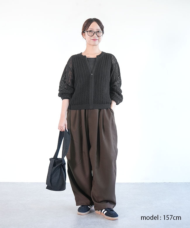 1-260016A]mizuiro ind(ミズイロインド) ワイドカーゴパンツ ボトムス