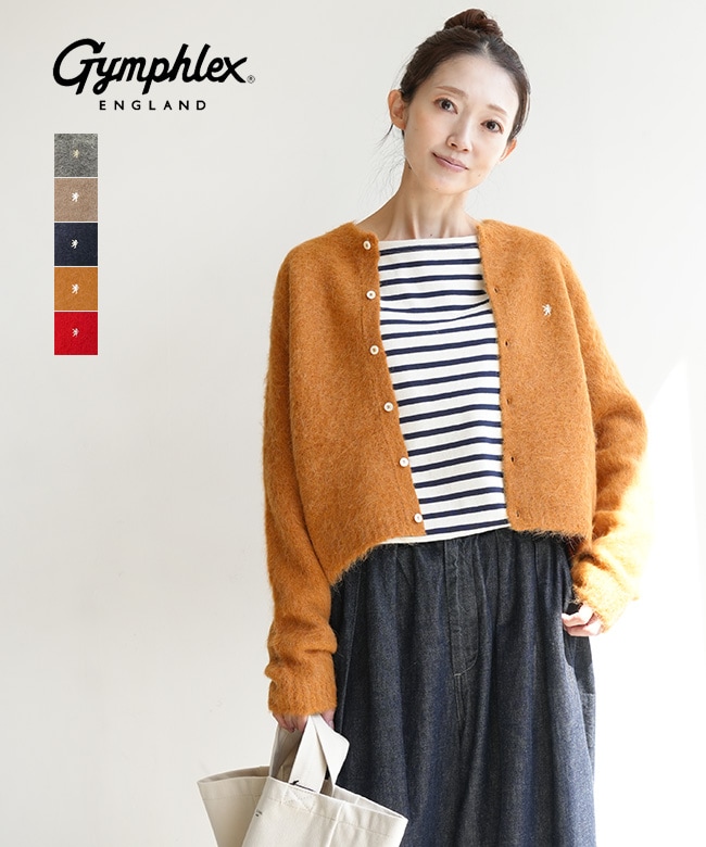 Gymphlex(ジムフレックス) CREW NECK SHORT CARDIGAN クルーネック