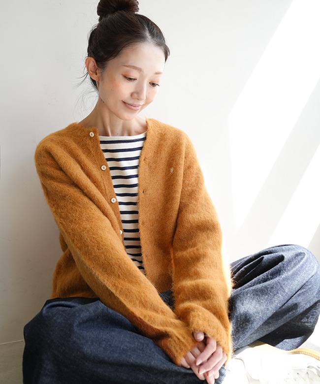 Gymphlex(ジムフレックス) CREW NECK SHORT CARDIGAN クルーネック