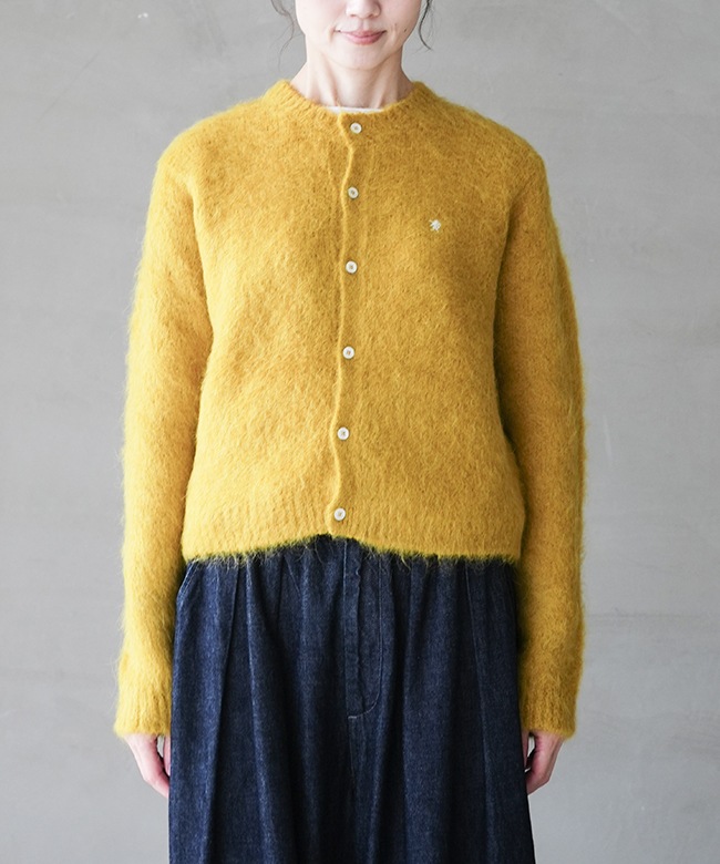 ジムフレックス Gymphlex クルーネック ショートカーディガン [#GY-D0098 SGK FW25] CREW NECK SHORT CARDIGAN レディース トップス 羽織り ショート丈 クロップド丈 TOP-GREY(CREAM) 正規取扱店 GY-D0098SGK]Gymphlex(ジムフレックス) CREW NECK SHORT CARDIGAN