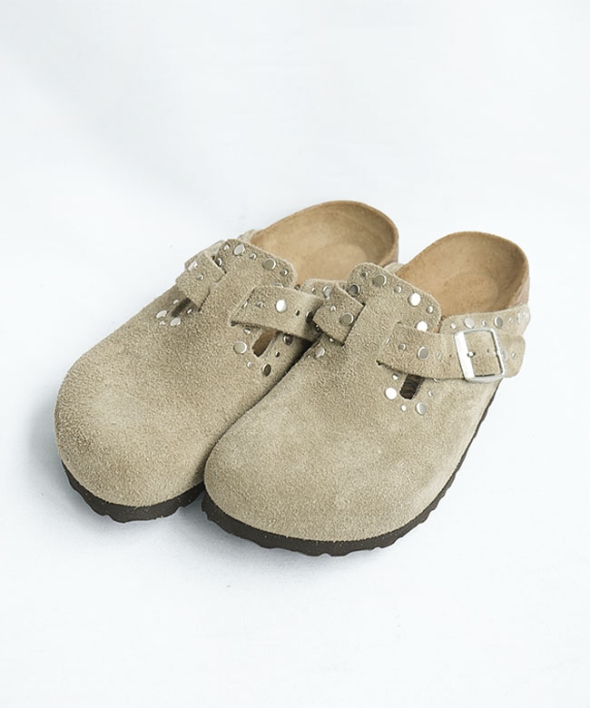 新品☆BIRKENSTOCK ベージュ スニーカー BIRKENSTOCK(ビルケンシュトック) Boston Rivet Border ボストン