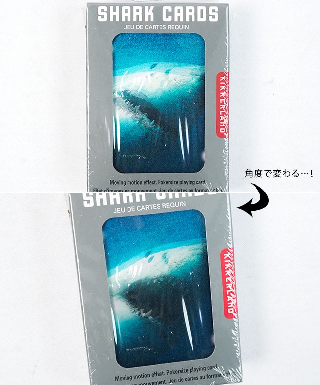 KIKKERLAND(キッカーランド) SHARK LENTICULAR PLAYING CARDS サメの3D
