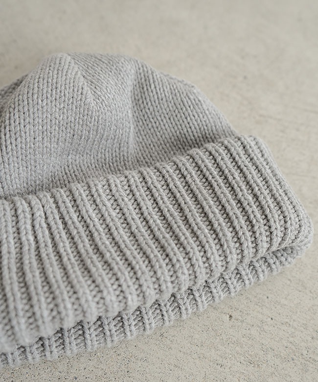 美品✨NKNIT reversible KNIT cap グレー 美品✨NKNIT reversible KNIT cap グレー 美品✨NKNIT