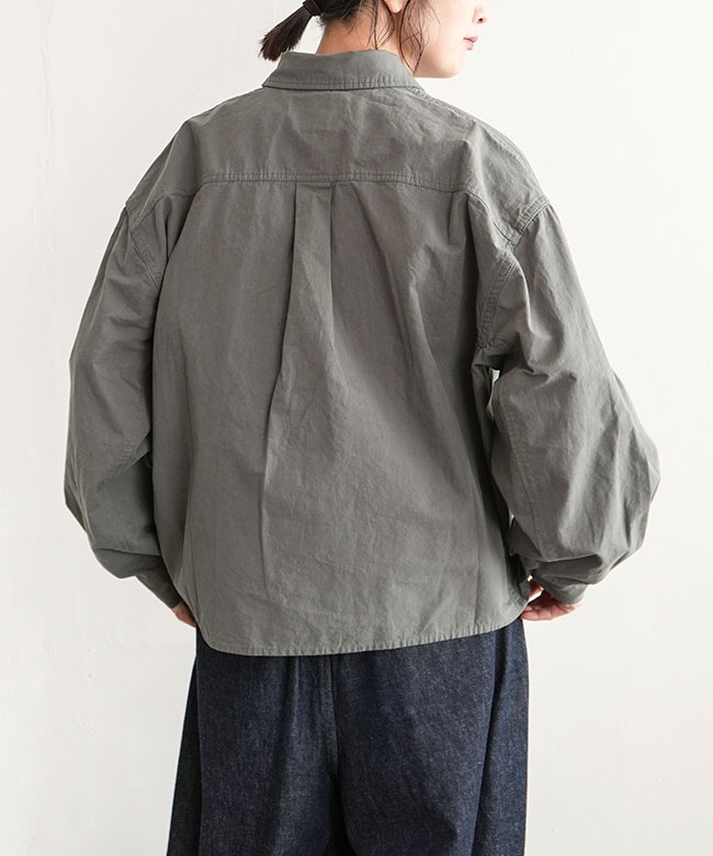 ソラモナポッシェ　馬布ドルマンシャツ　ライトアウター　ライトベージュ ソラモナポッシェ 馬布ドルマンシャツ ライトアウター ライト