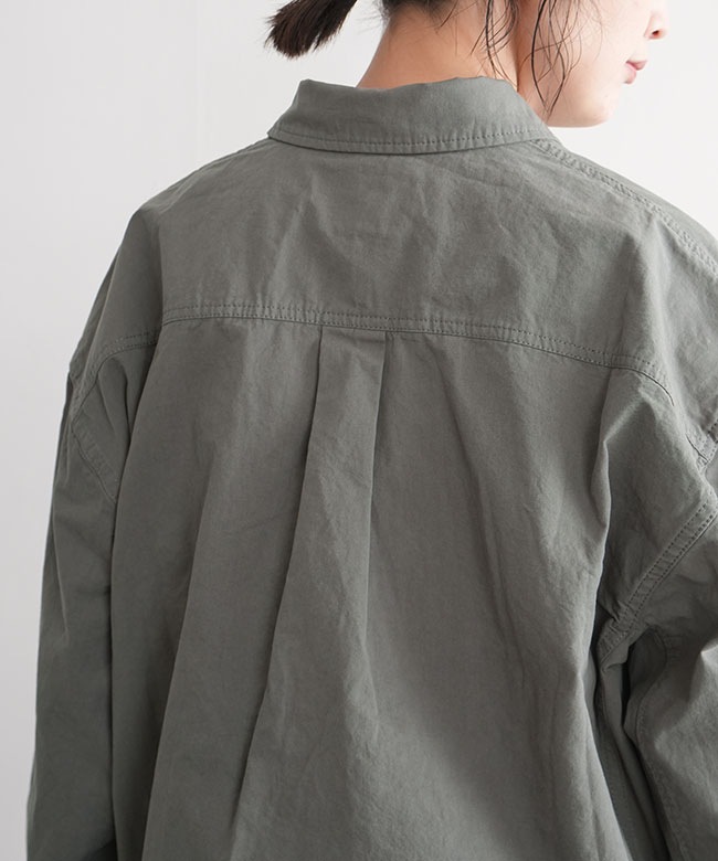 ソラモナポッシェ　馬布ドルマンシャツ　ライトアウター　ライトベージュ ◇[poche-bf-dmsh]solamonat poche(ソラモナポッシェ) 馬布