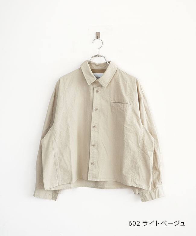 ソラモナポッシェ　馬布ドルマンシャツ　ライトアウター　ライトベージュ ◇[poche-bf-dmsh]solamonat poche(ソラモナポッシェ) 馬布