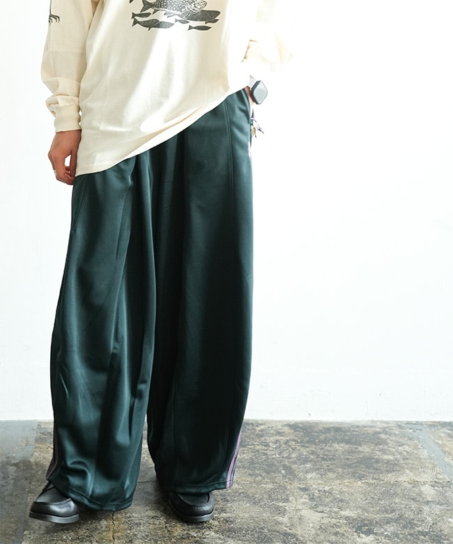 RW320]NEEDLES(ニードルズ) H.D.Track Pant - Poly Smooth ヒザデル