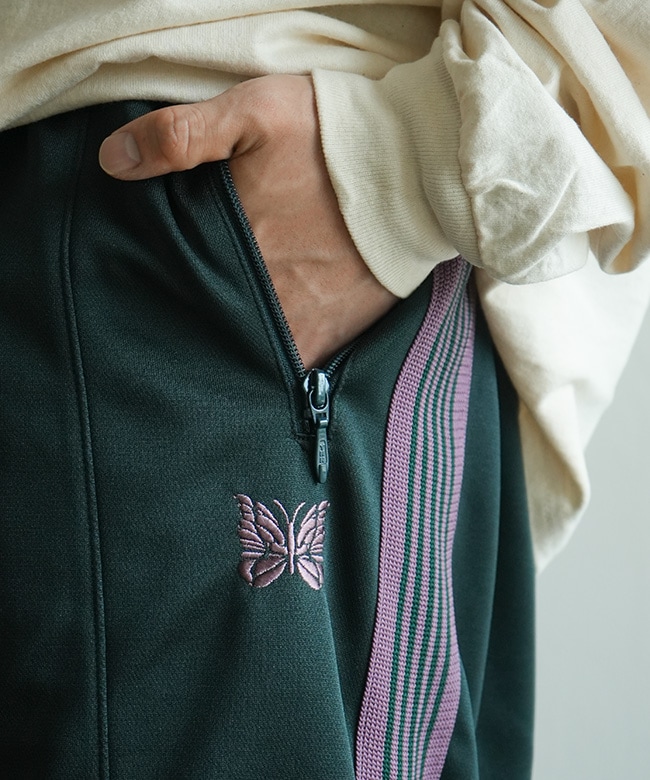RW320]NEEDLES(ニードルズ) H.D.Track Pant - Poly Smooth ヒザデル