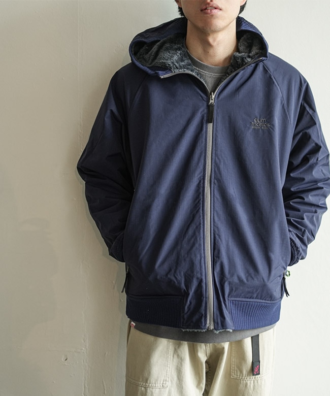 G618770]gym master(ジムマスター) リバーシブルボアxリップストップ