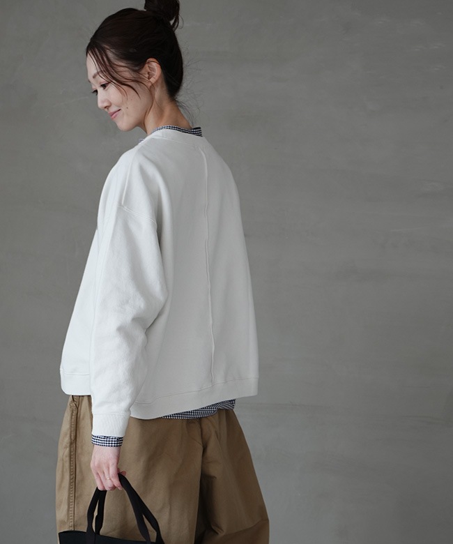 B-513026]BLUE LAKE MARKET(ブルーレイクマーケット) AZUMA裏毛 ヘム