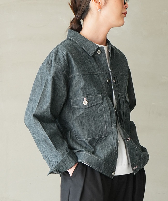 Yarmo(ヤーモ) Indigo Chambray Work JKインディゴシャンブレーワーク