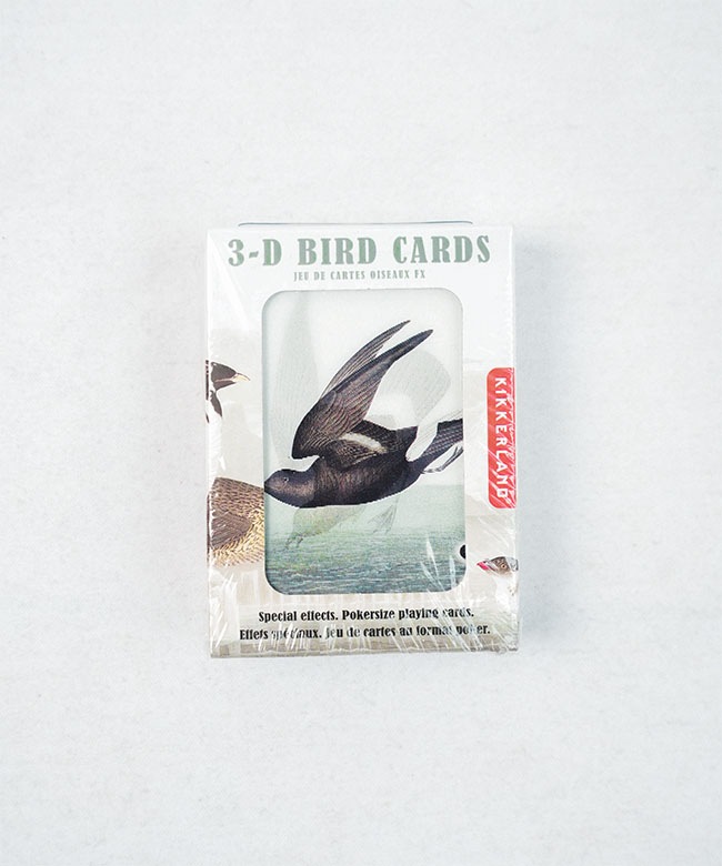 EB♠ ばくおん！！ レンチキュラー 3D カード 153枚 セット KIKKERLAND(キッカーランド) 3D BIRD PLAYING CARDS 鳥の3D