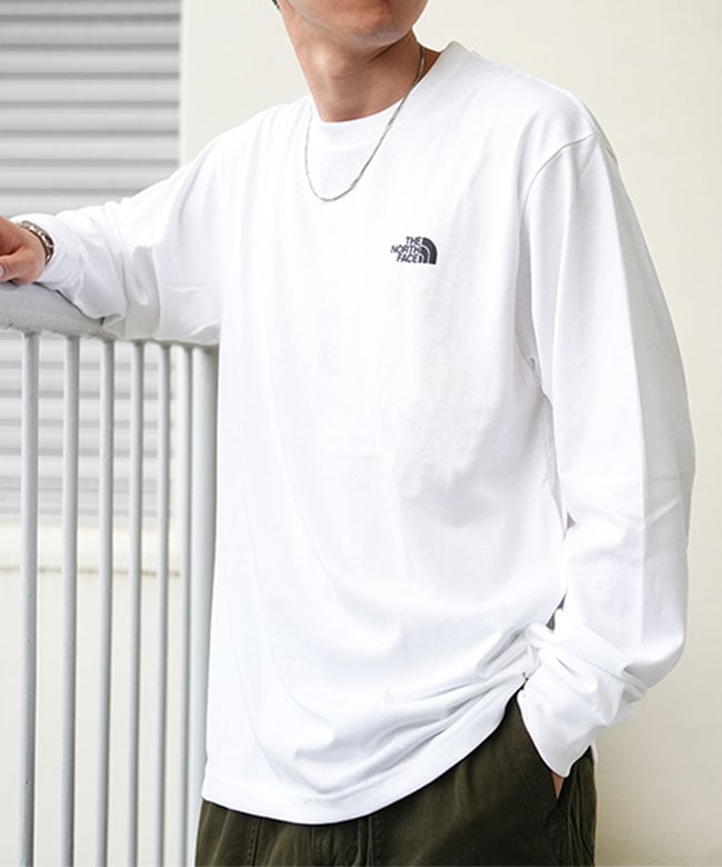 THE NORTH FACE STANDARD ロンt ホワイト XL 大きいサイズ メンズ ノースフェイス ロンT 長袖 Tシャツ