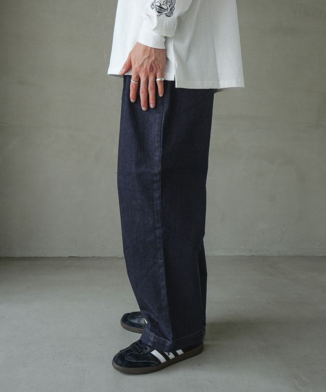 G621747]gym master(ジムマスター) 10oz ストレッチデニム／カツラギ