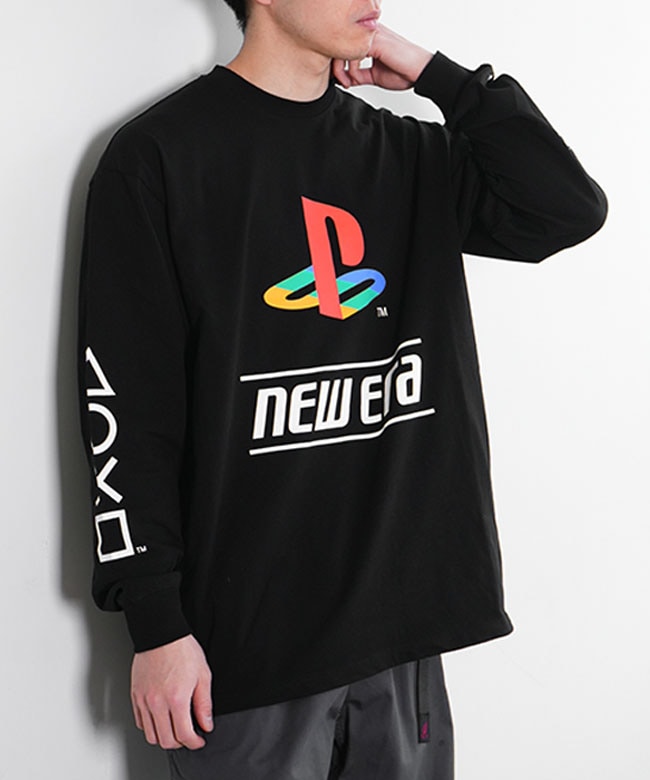 NEW ERA(ニューエラ) 長袖 LS OS CT TEE PSFM NE LOGO オーバーサイズ