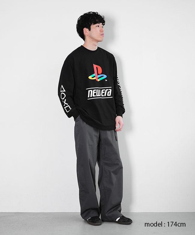 NEW ERA(ニューエラ) 長袖 LS OS CT TEE PSFM NE LOGO オーバーサイズ