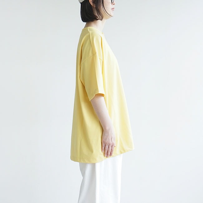 Veritecoeur ヴェリテクール Tシャツ ユニセックス イエロー 黄色 ◇Veritecoeur(ヴェリテクール)ユニセックスTEE/トップス/Tシャツ/半袖