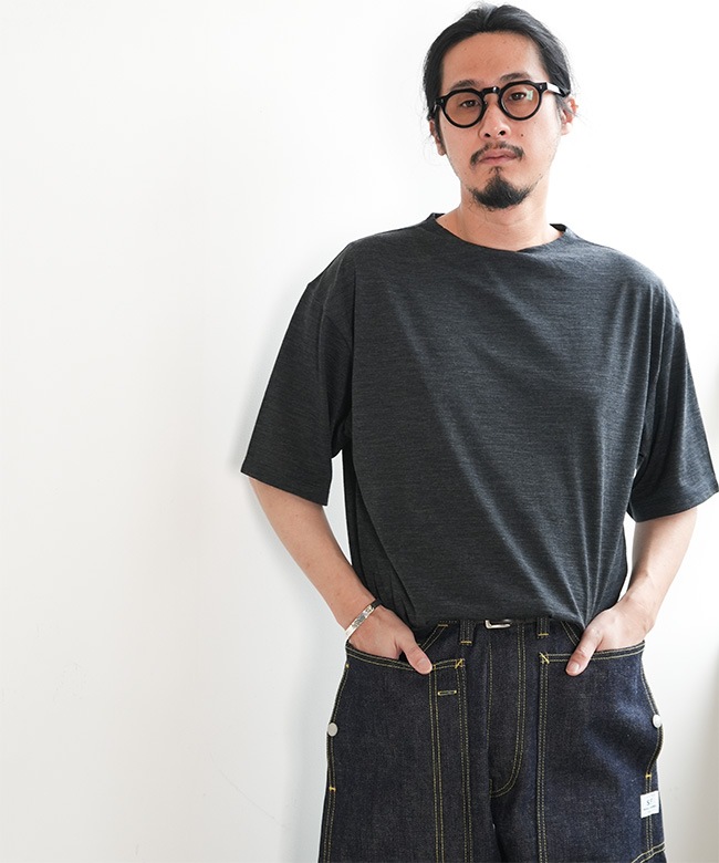 ◎Caledoor(カレドアー) Light Merino Wool T-Shirt ライトメリノ