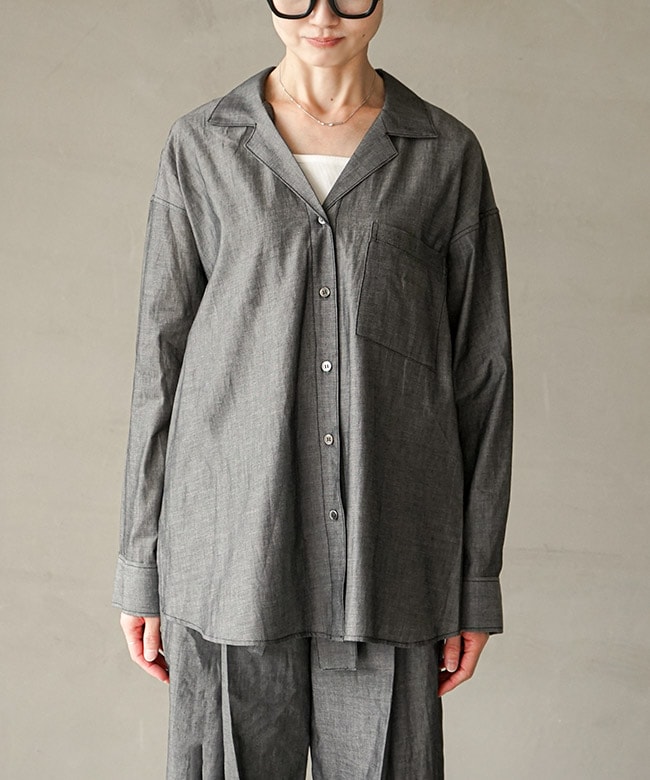 MIDIUMISOLID(ミディウミソリッド) 別注色あり sheer denim open