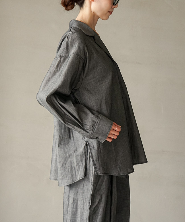 MIDIUMISOLID(ミディウミソリッド) 別注色あり sheer denim open