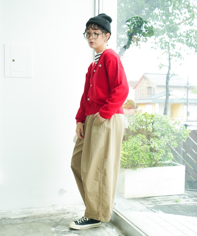 ◇DANTON(ダントン) Women's Lambswool V-Neck Knit Cardigan