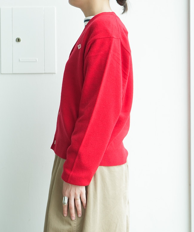 ◇DANTON(ダントン) Women's Lambswool V-Neck Knit Cardigan