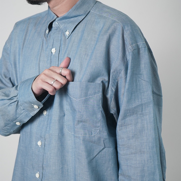 s-026]SUNNY ELEMENT(サニーエレメント) Hike BD Shirt / Cotton Linen 
