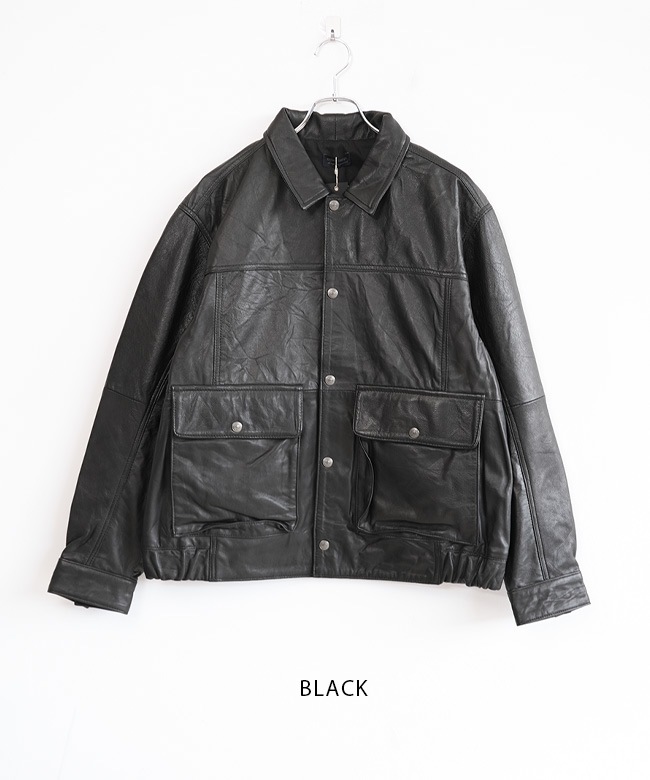 着用2回】modem design レザージャケット 本革 サイズ2 黒 タグ付 modem design > Leather Flight Jacket / レザー ジャケット | ＆MORE