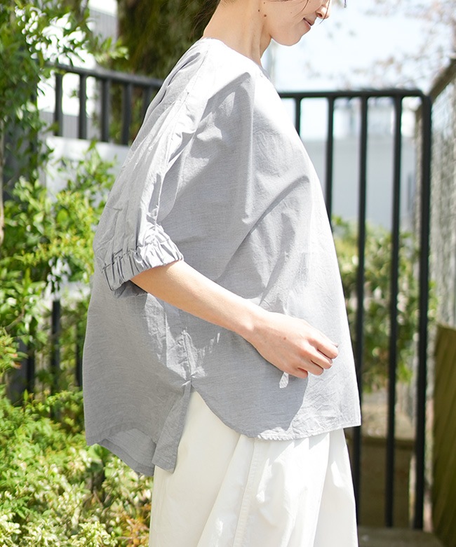 SALE 50%OFF】prit(プリット) 5分袖ゴムプルオーバー レディース