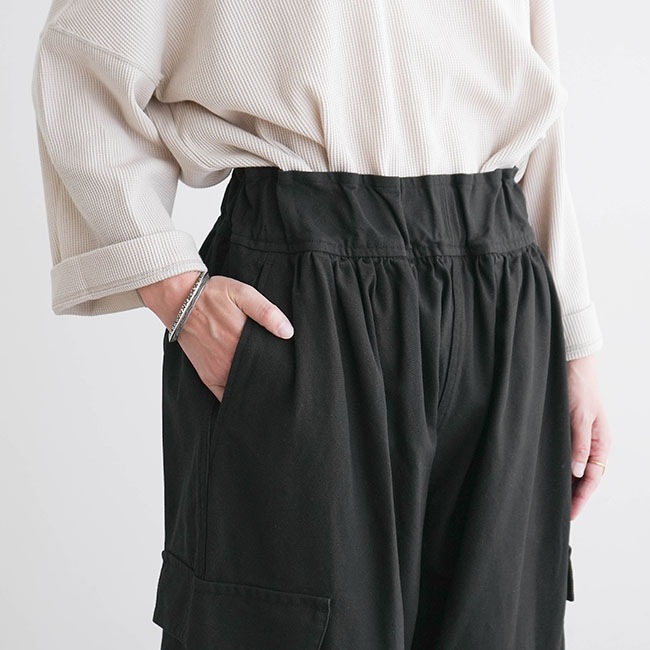 RB-FR0604PF]FIRMUM(フィルマム)ギャザーテーパードミリタリーパンツ