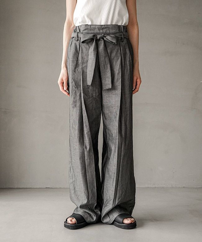 MIDIUMISOLID(ミディウミソリッド) 別注色あり sheer denim easy PT