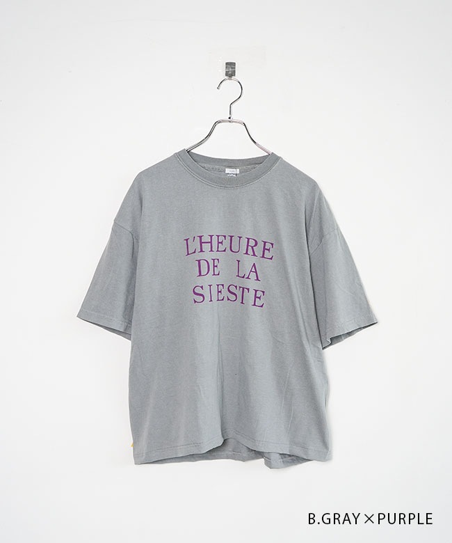 240153]ICHI(イチ) ピグメントTシャツ トップス カットソー ロゴT