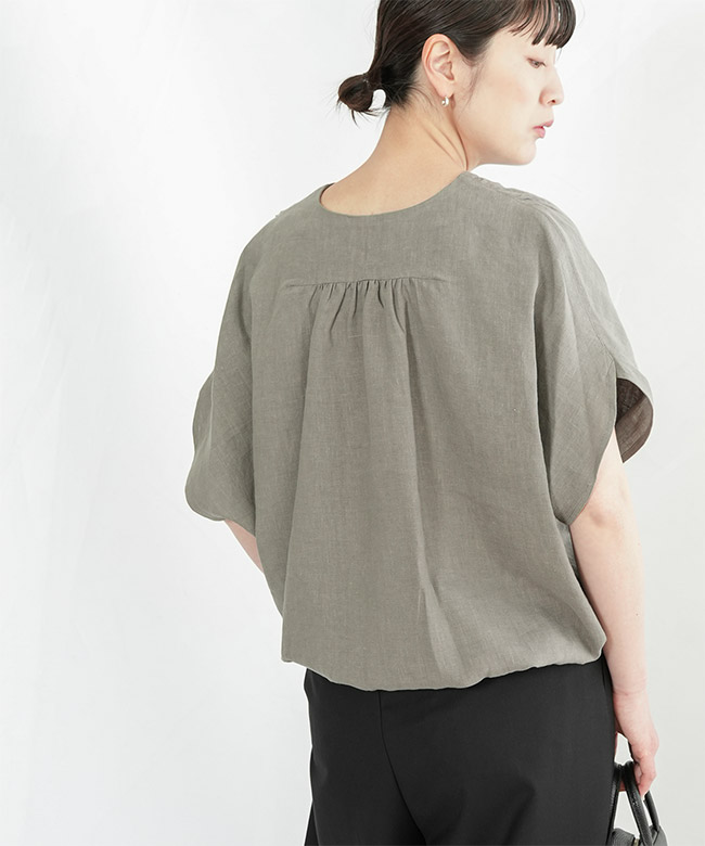 SI-HIRAI BUTTERFLY BLOUSE カーキ SI-HIRAI(スーヒライ)BUTTERFLY BLOUSE バタフライブラウス レディース